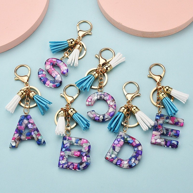 Acrylic letter keychain